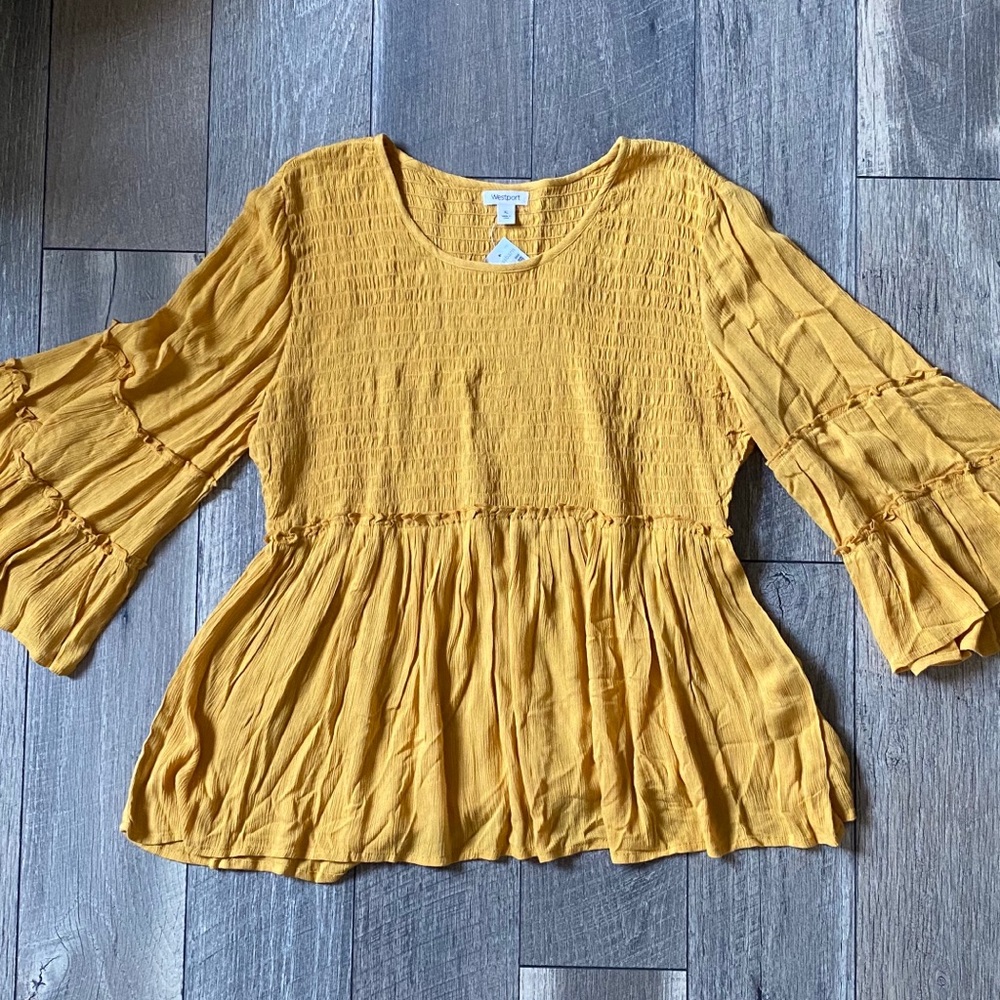Westport Bell-Sleeve Blouse